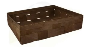 Opakowanie na prezent – Drewniana łubianka w kolorze brązowym 35 x 28 x 8 cm