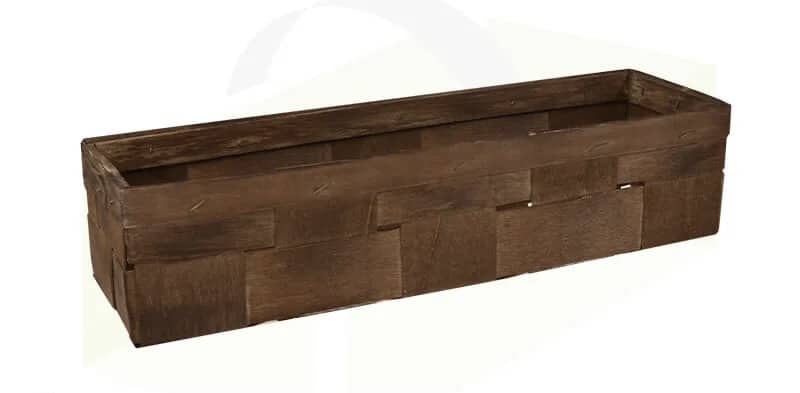 Opakowanie na prezent - Drewniana łubianka w kolorze brązowym 35 x 10 x 8 cm
