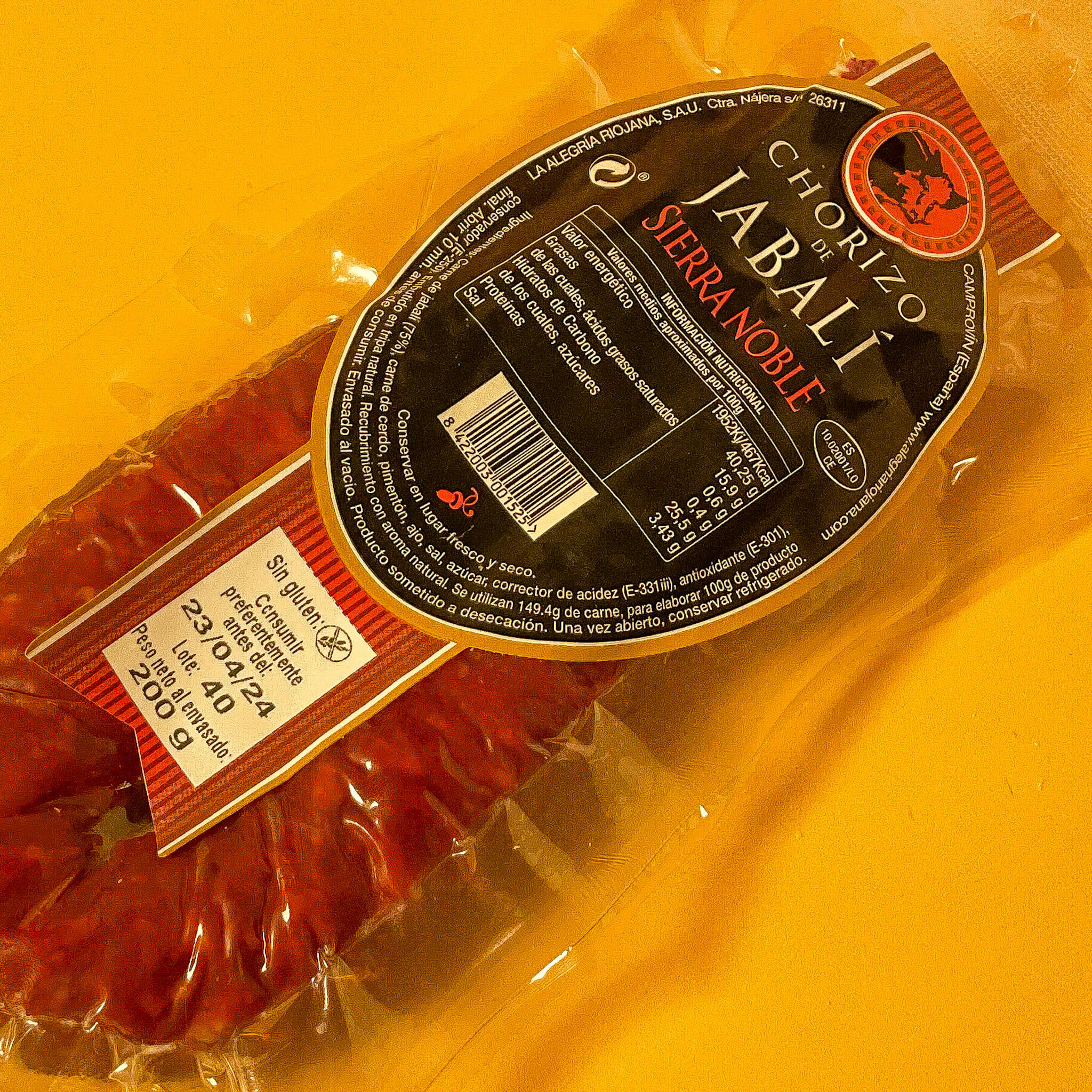 Chorizo z dzikiem