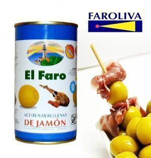 Oliwki nadziewane szynką Jamón