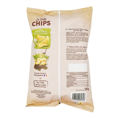 Chipsy La Belle czosnkowo-oliwkowe