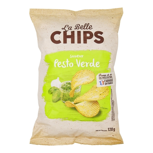 Chipsy La Belle o smaku zielonego pesto