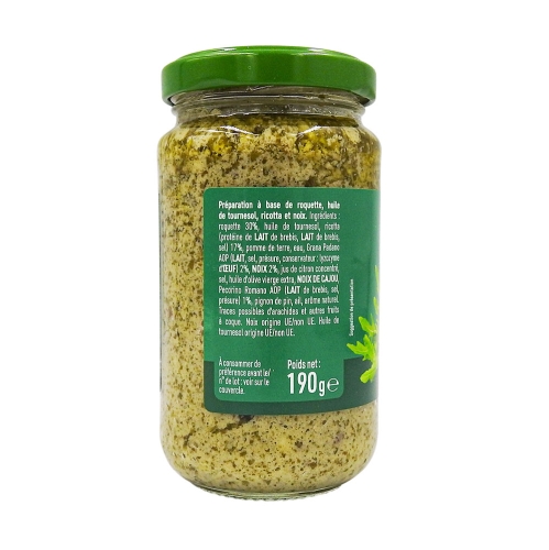 Pesto z rukoli orzechów włoskich i ricotty