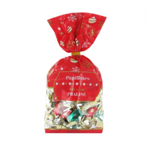 Czekoladowe praliny cukierki na choinkę papillotes