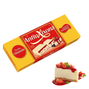 Hiszpański turron o smaku sernika z owocami i białą czekoladą