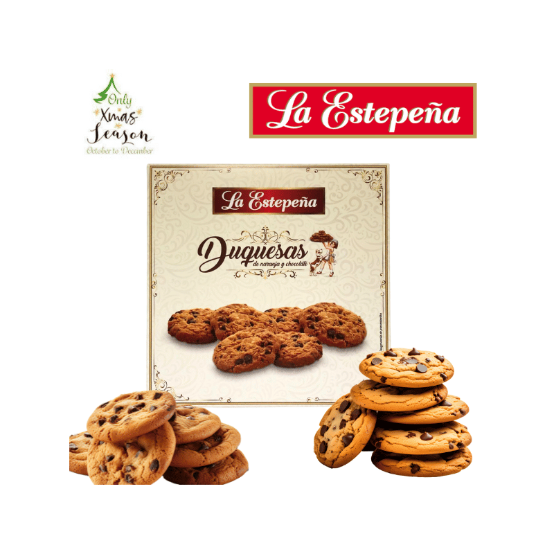Ciasteczka pomarańczowo czekoladowe La Estepeña